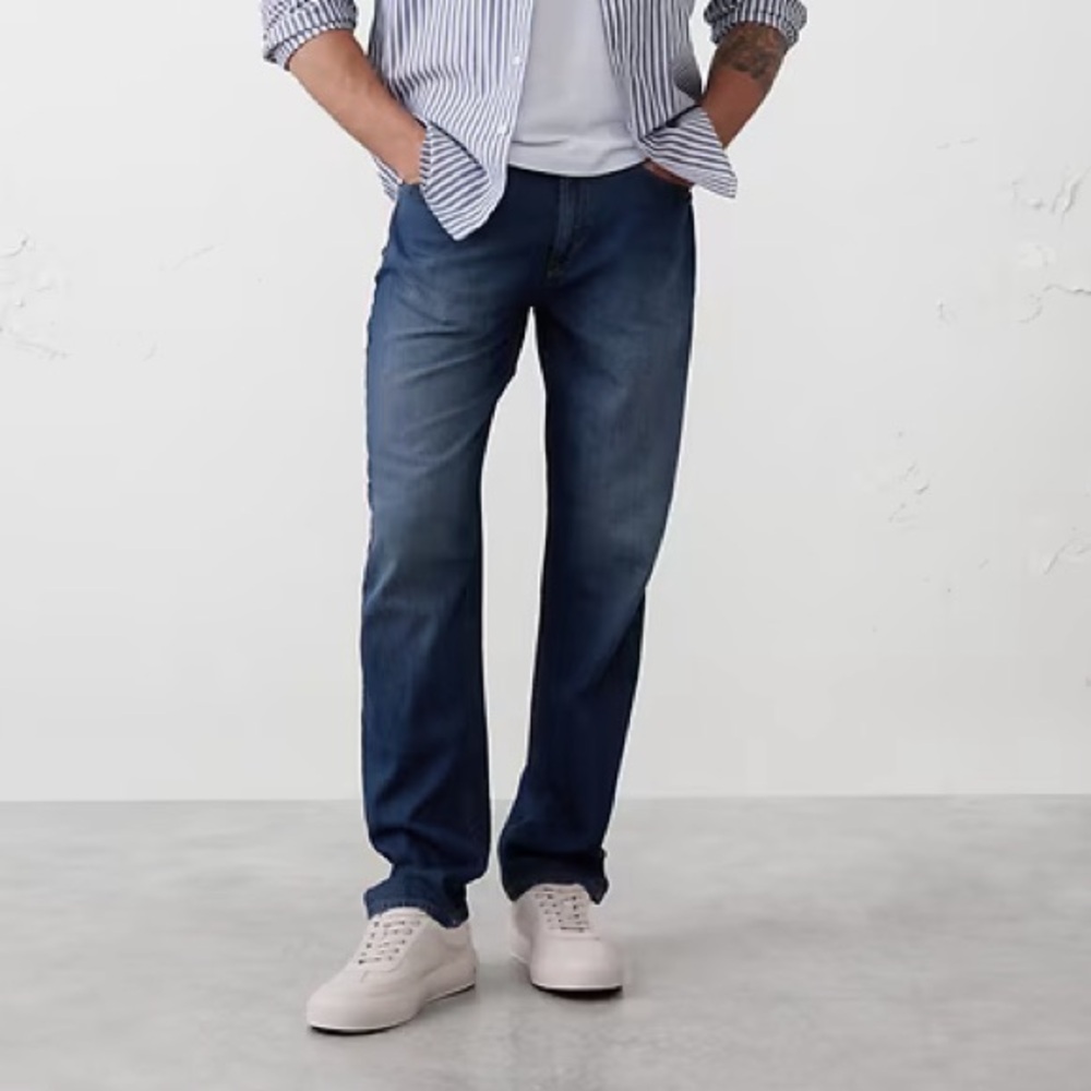 Banana Republic STRAIGHT‎ SLIM SUMMERWEIGHT MENS JEAN NWT Size 30Wx30L